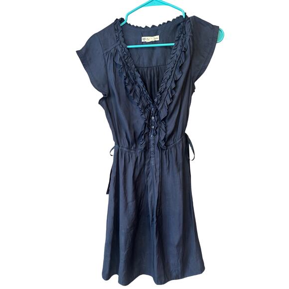 American Eagle Dresses & Skirts - American Eagle silk like mini ruffled cap sleeves dress women's size small